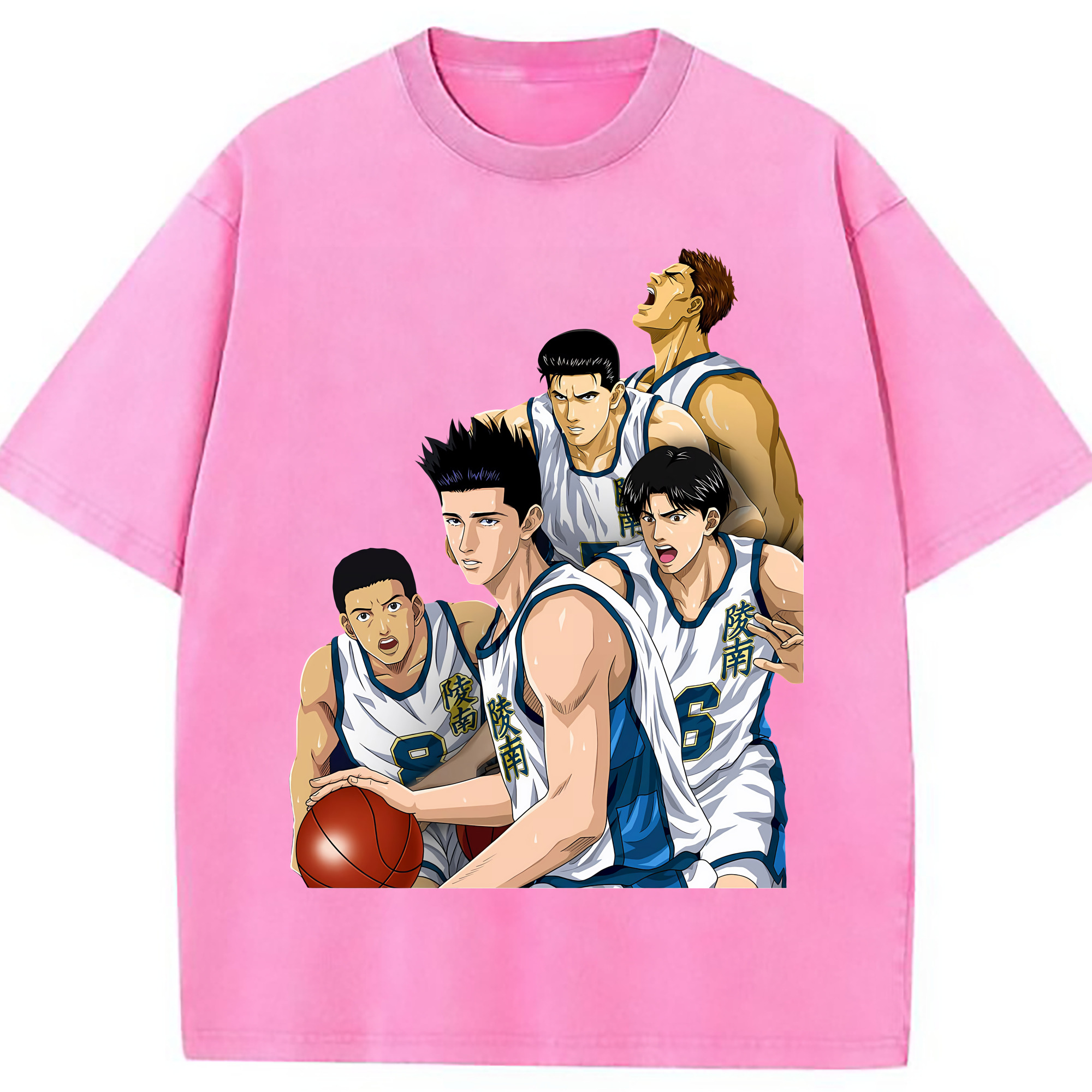 （画像用） SLAM DUNK／スラムダンク 綿100% ヴィンテージ風 半袖Tシャツ（フロントプリント）